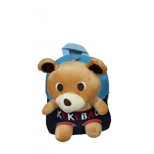 Mini Sac A Dos Bebe Avec Peluche Pour Fille Et Garcon Bleu Noir
