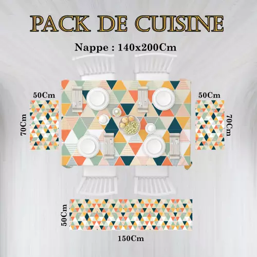 Pack de cuisine (tapis + nappe) 