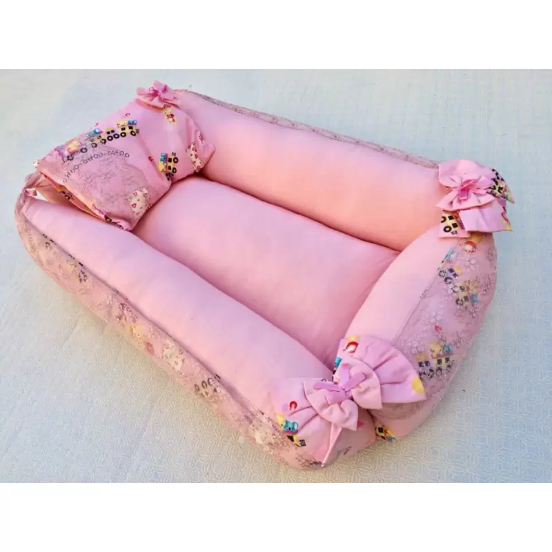 Landeau bebe rose