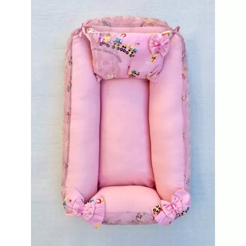 Landeau bébé rose