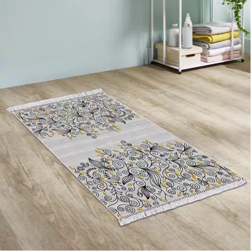 Tapis de couloir 80x200 Coton Antidérapant Rectangulaire