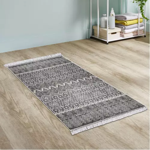 Tapis de couloir 80x200 Coton Antidérapant Rectangulaire 