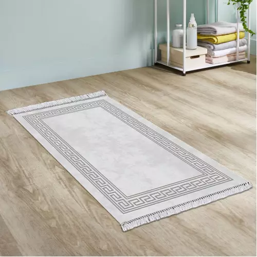 Tapis de couloir 80x150 Coton Antidérapant Rectangulaire (QR)