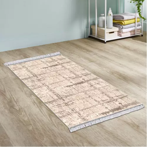 Tapis de couloir 80x150 Coton Antidérapant Rectangulaire  (QR)
