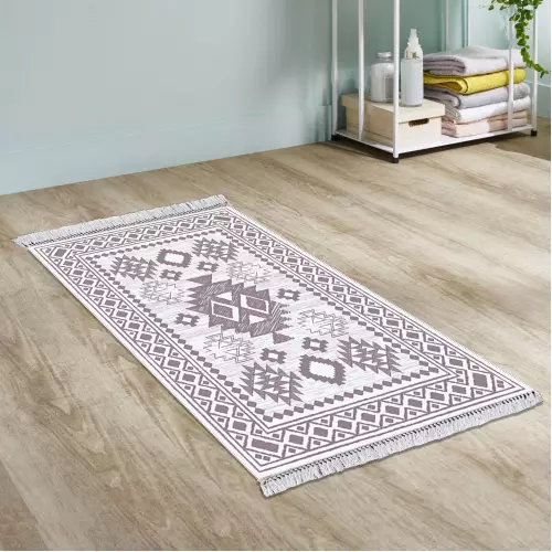 Tapis de couloir 80x150 Coton Antidérapant Rectangulaire 