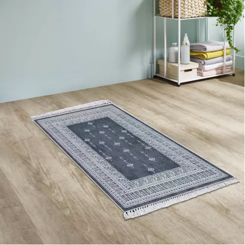 Tapis de couloir 80x200 Coton Antidérapant Rectangulaire