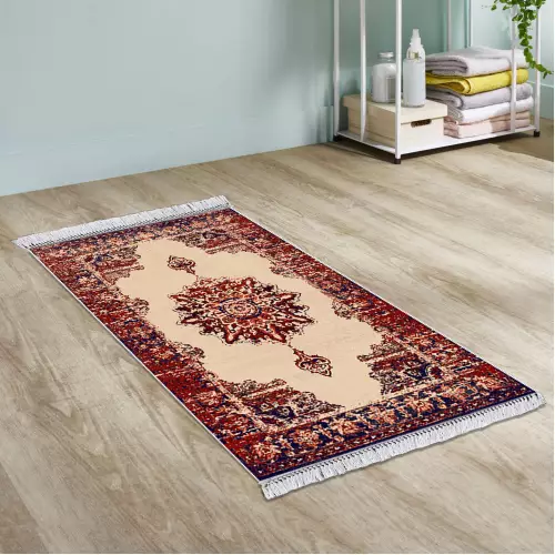 Tapis de couloir 80x200 Coton Antidérapant Rectangulaire  (QR)