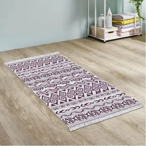 Tapis de couloir 80x150 Coton Antidérapant Rectangulaire 