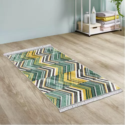 Tapis de couloir 80x200 Coton Antidérapant Rectangulaire 