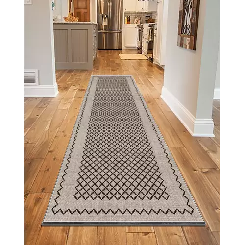 Tapis de couloir 80x300 Coton Antidérapant Rectangulaire