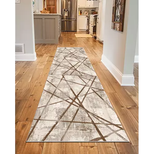 Tapis de couloir 80x300 Coton Antidérapant Rectangulaire (QR)