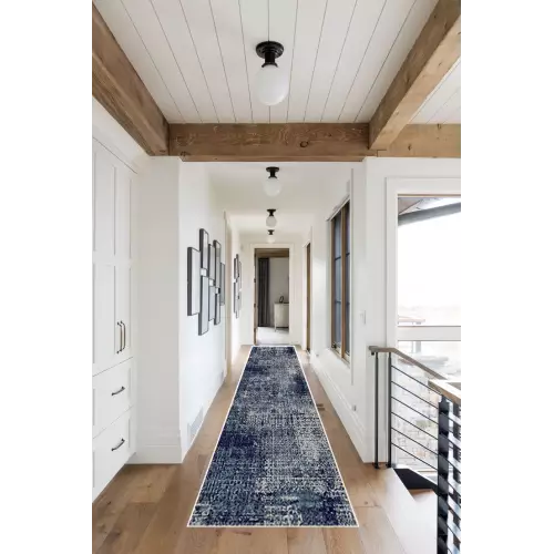 Tapis de couloir 80x500 coton antidérapant Rectangulaire (QR)