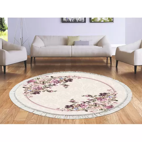 Tapis Rond 160x160 antidérapant 