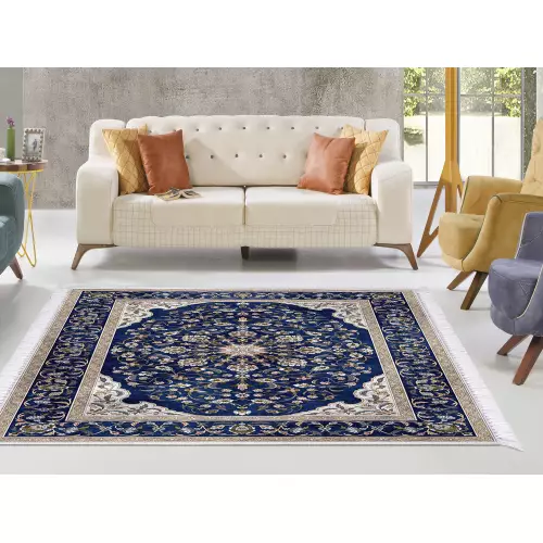 Tapis de salon 180x280 coton antidérapant rectangulaire 