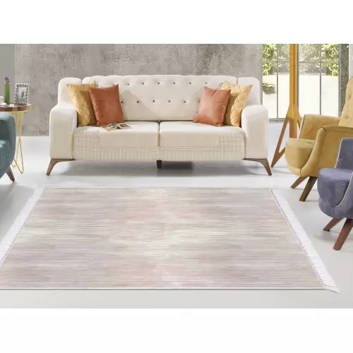 Tapis de salon 160x210 coton antidérapant rectangulaire (QR)