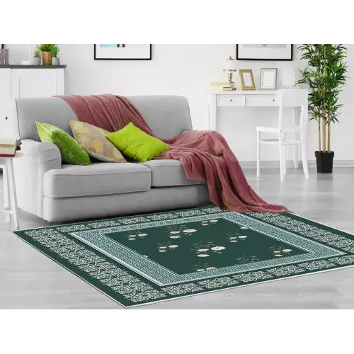 Tapis de salon 180x280 coton antidérapant rectangulaire