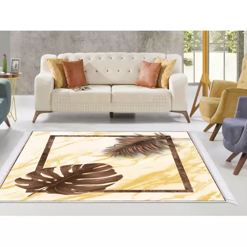 Tapis de salon 180x280 coton antidérapant rectangulaire (QR)
