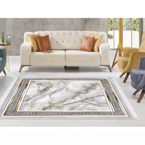 Tapis de salon 180x280 coton antidérapant rectangulaire 