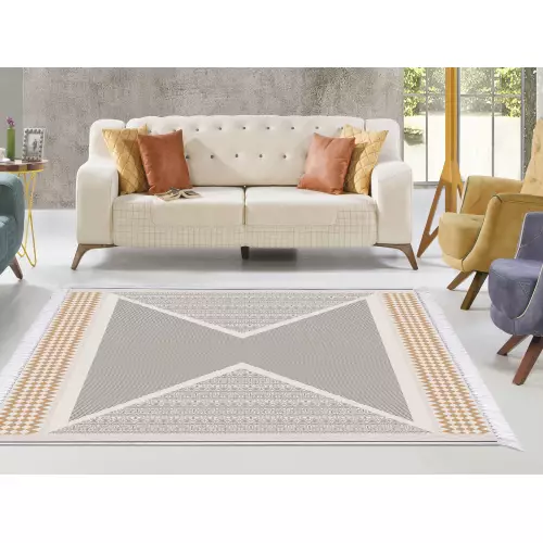 Tapis de salon 180x280 coton antidérapant rectangulaire (QR)